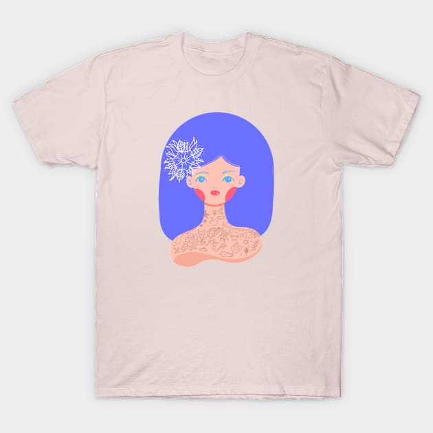 Tatto girl T-Shirt by Little Miss Arkham